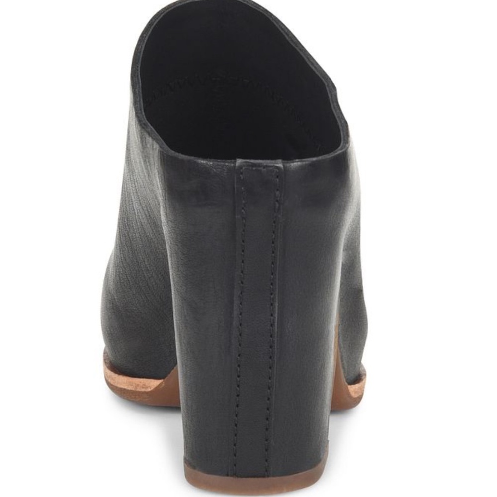 Kork-Ease Sagano Black Leather Wrapped Platform Mules-NEW IN BOX - Picture 6 of 8